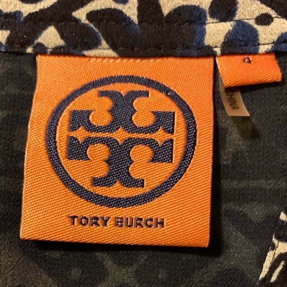 Tory Burch Stephanie Style Blue and White Tunic - Picture 6 of 6